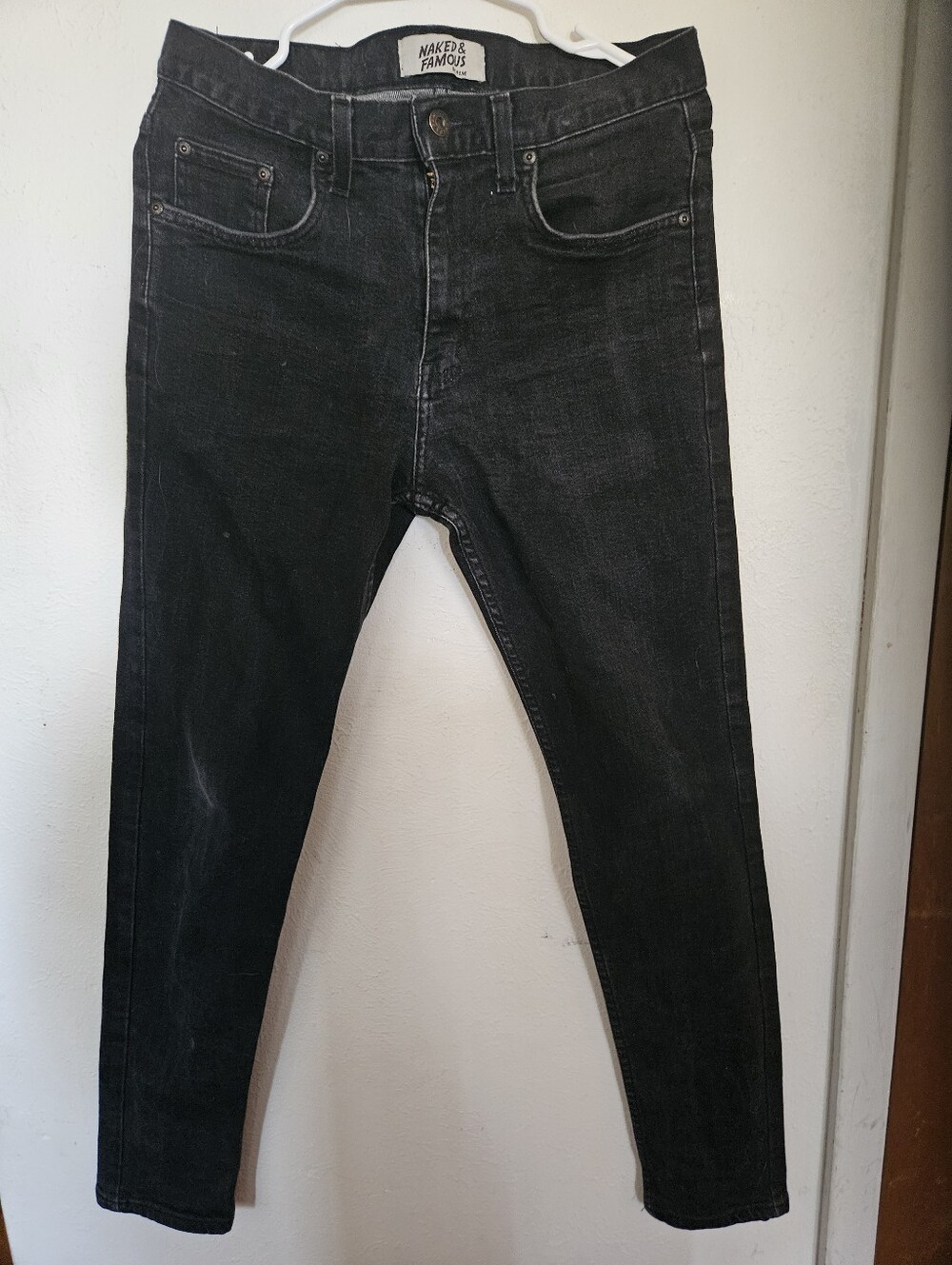 Naked And Famous Black Slim Men’s Jeans
